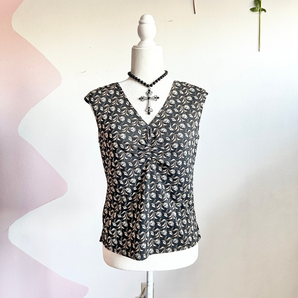 Vintage Y2K‎ 90s Tank Top Whimsigoth 2000s Coquette Witchy Small